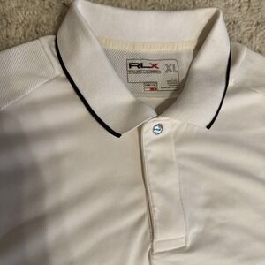 Ralph Lauren RLX White Performance Polo Shirt Mens X-Large